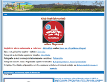 Tablet Screenshot of kctnepomuk.cz